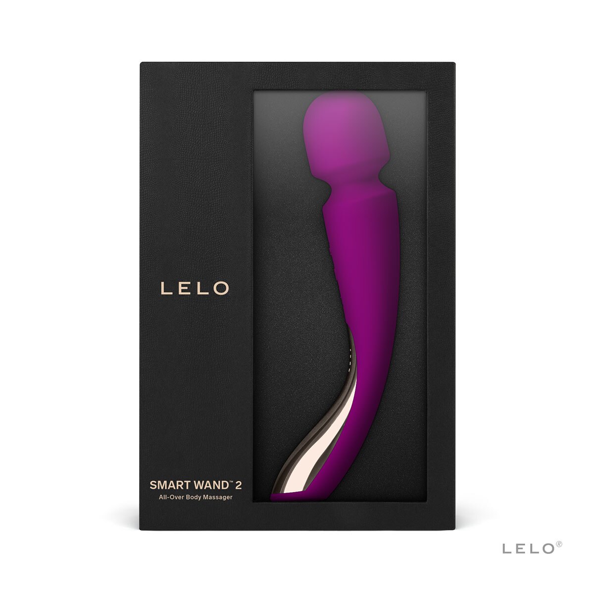 Angled view of the  LELO vibrator designed for intimate use
