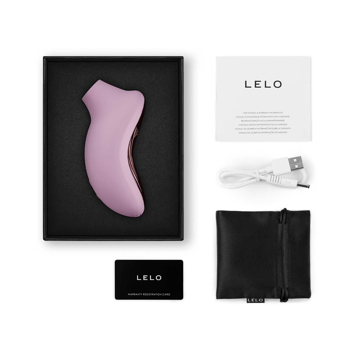 Close-up of the Pink LELO vibrator for texture detail