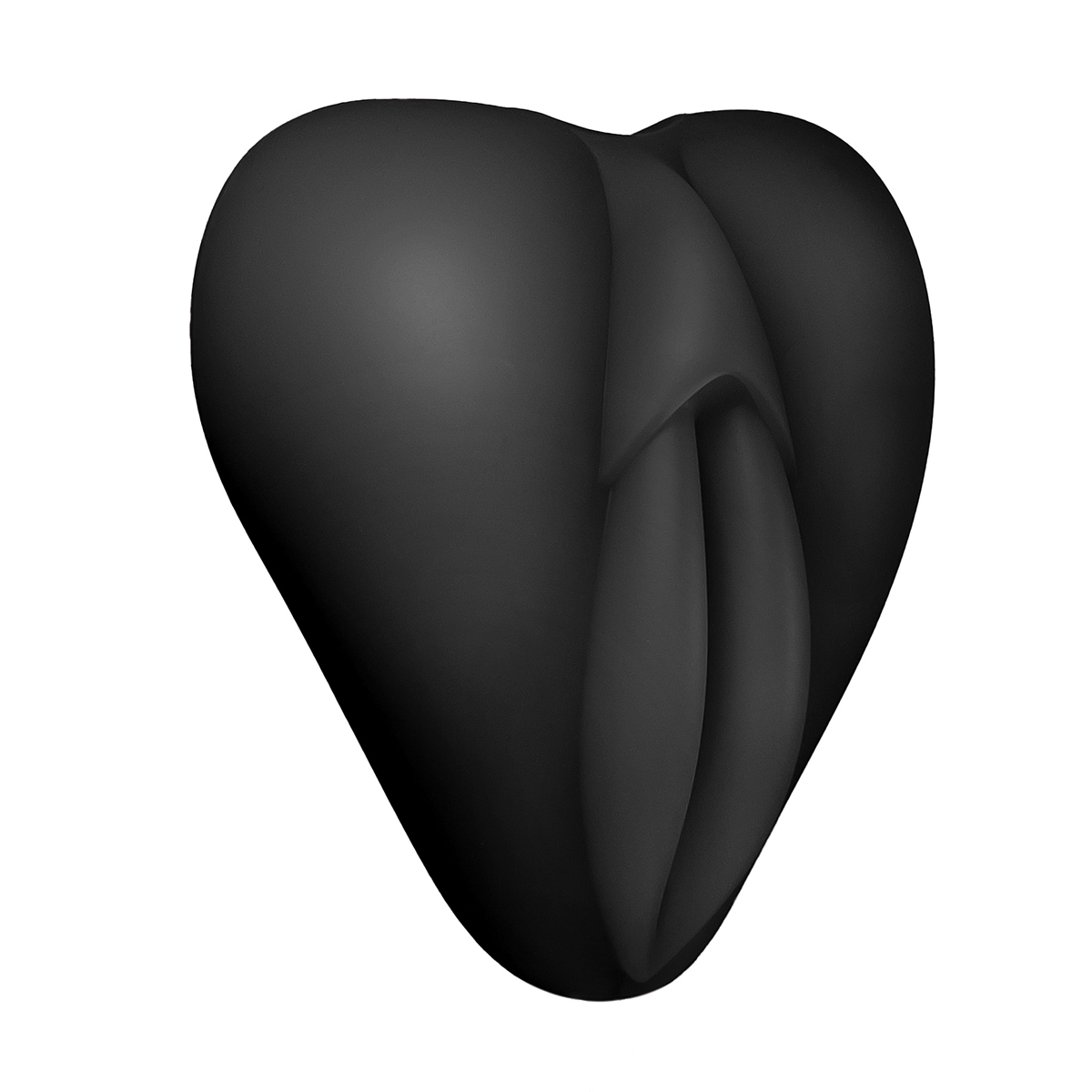 Angled view of the Black Banana Pants vibrator designed for intimate use