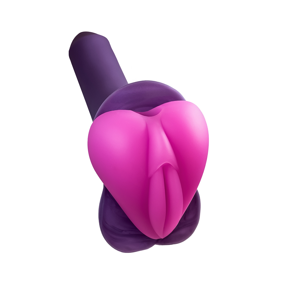 Close-up of the Pink Banana Pants vibrator for texture detail