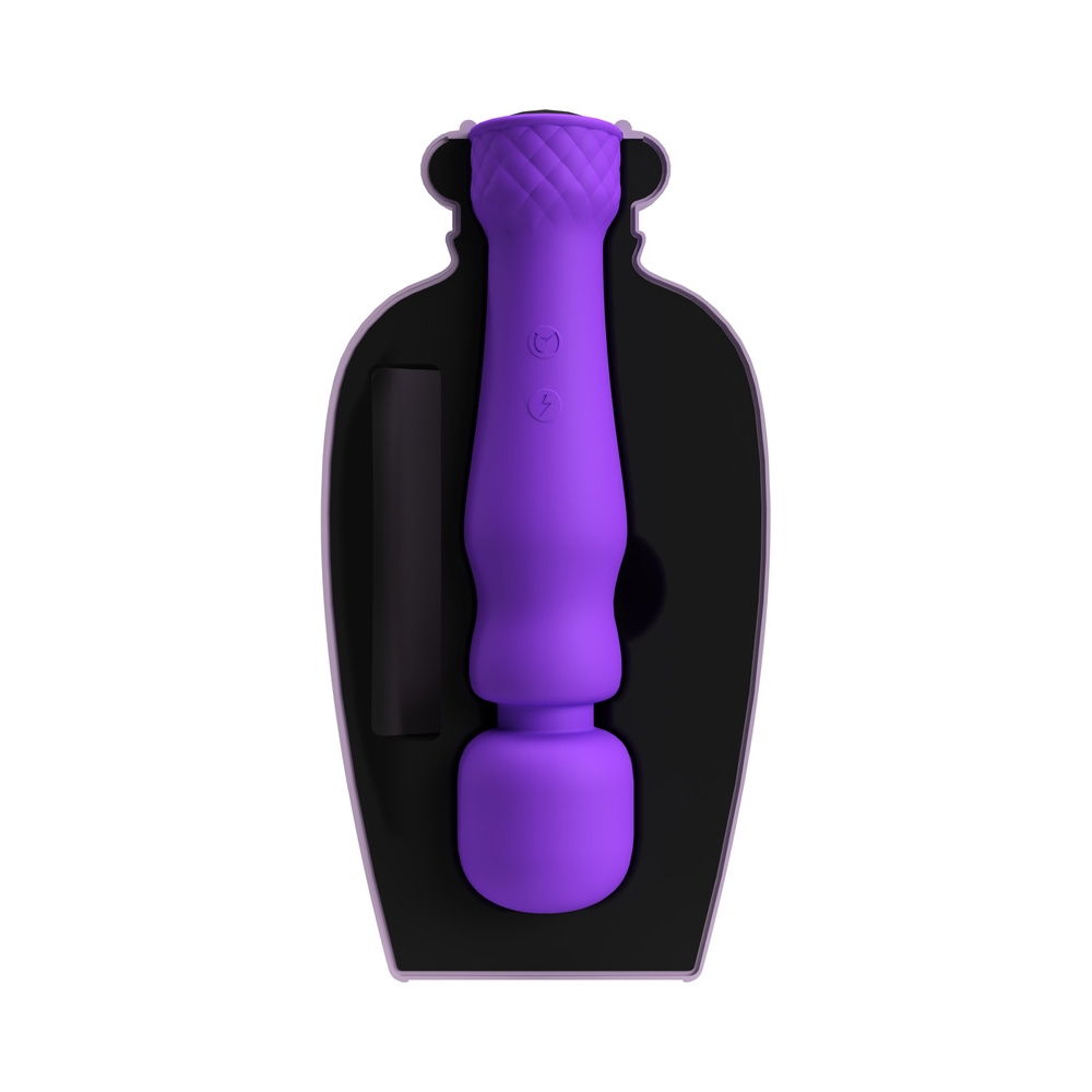 Close-up of the Purple Lola Milani vibrator for texture detail