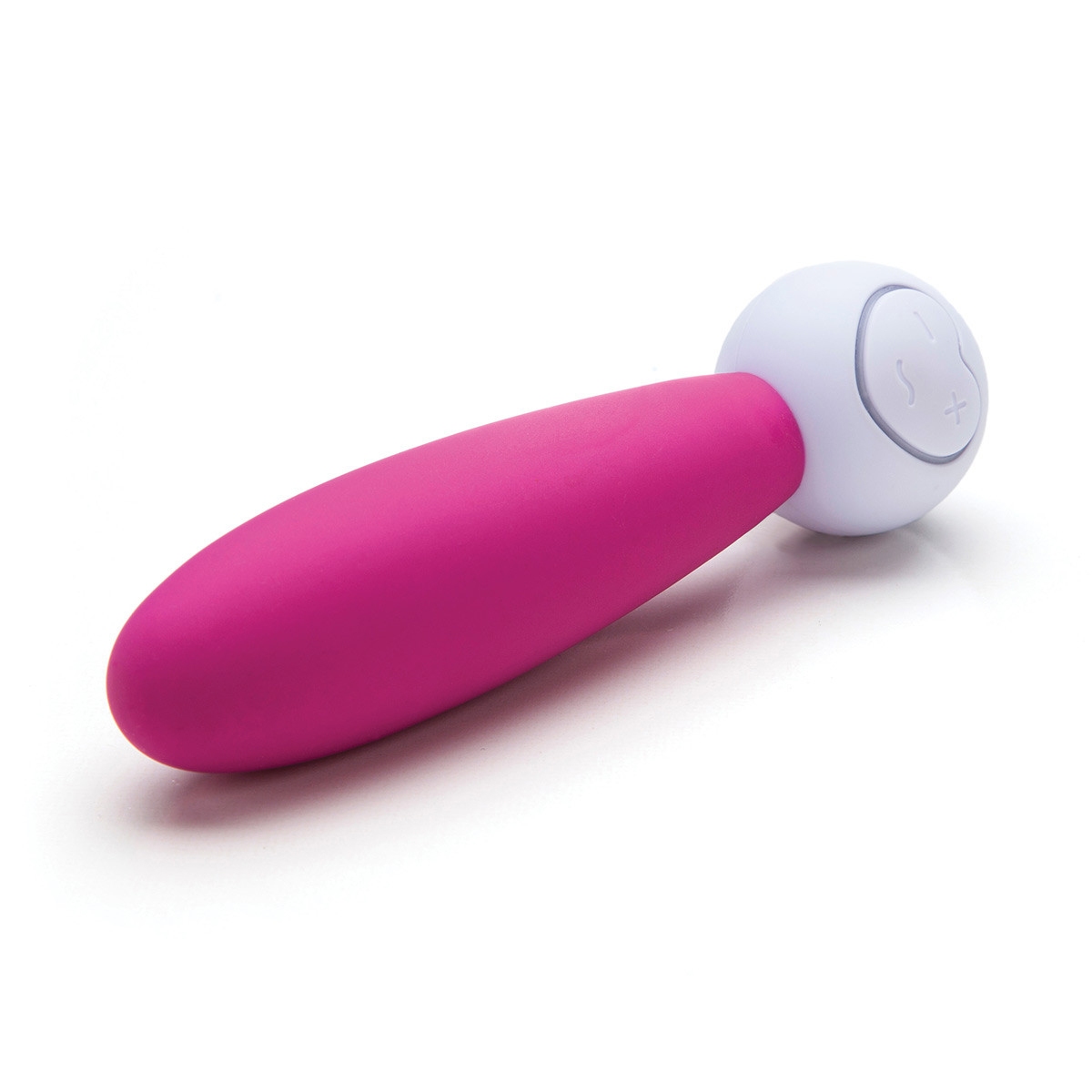 Close-up of the Pink OhMiBod vibrator for texture detail