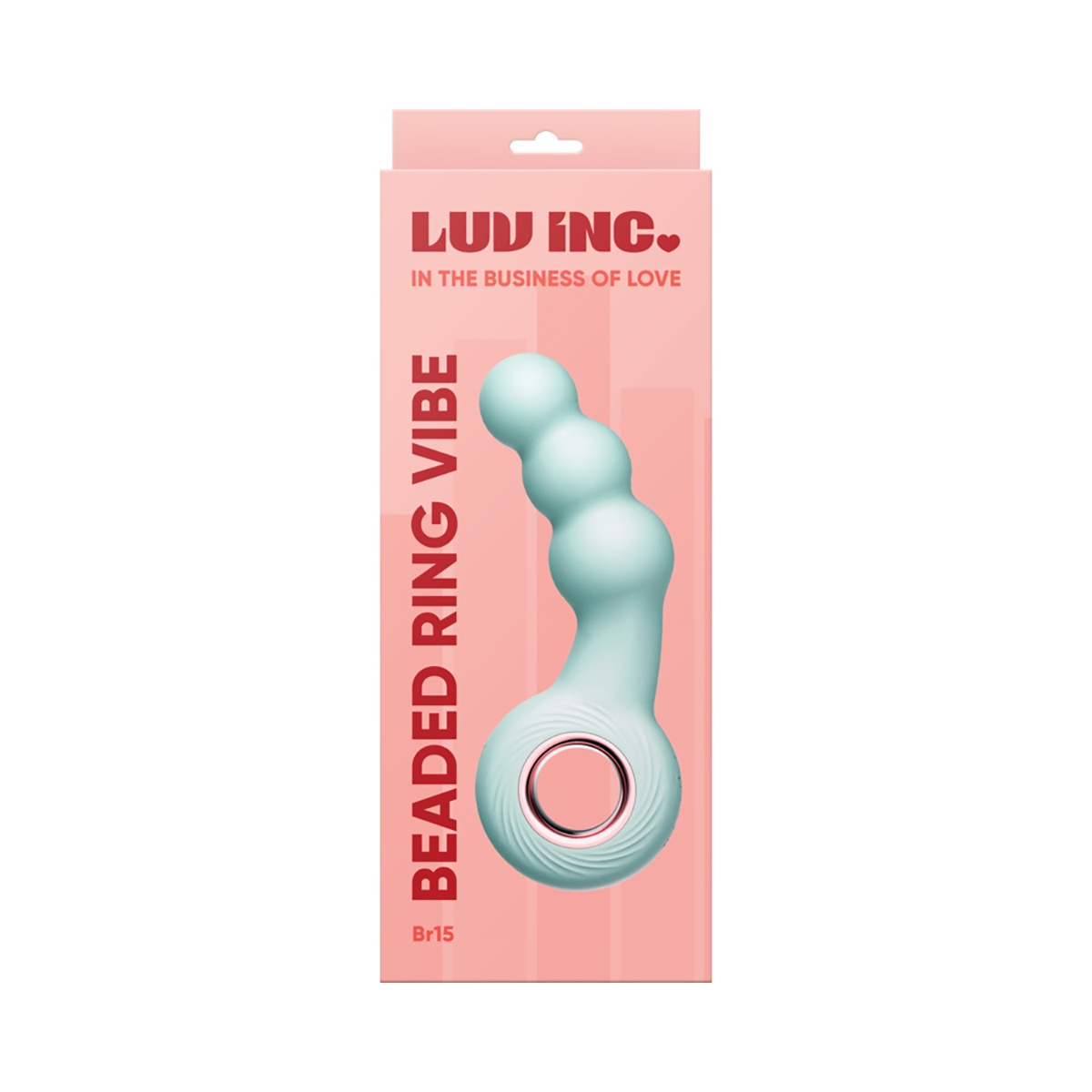 Close-up of the Green Luv Inc vibrator for texture detail