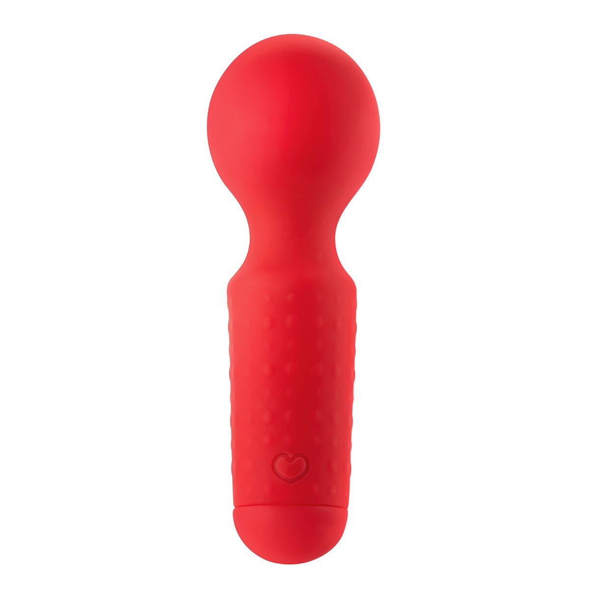 Red Luv Inc vibrator Mini shown in hand for scale