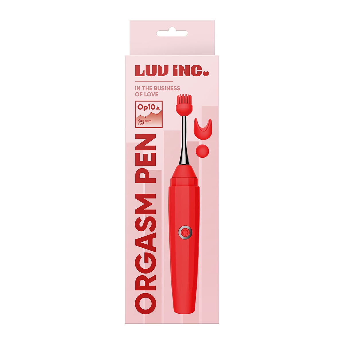 Product image of the Red Luv Inc vibrator on clean background