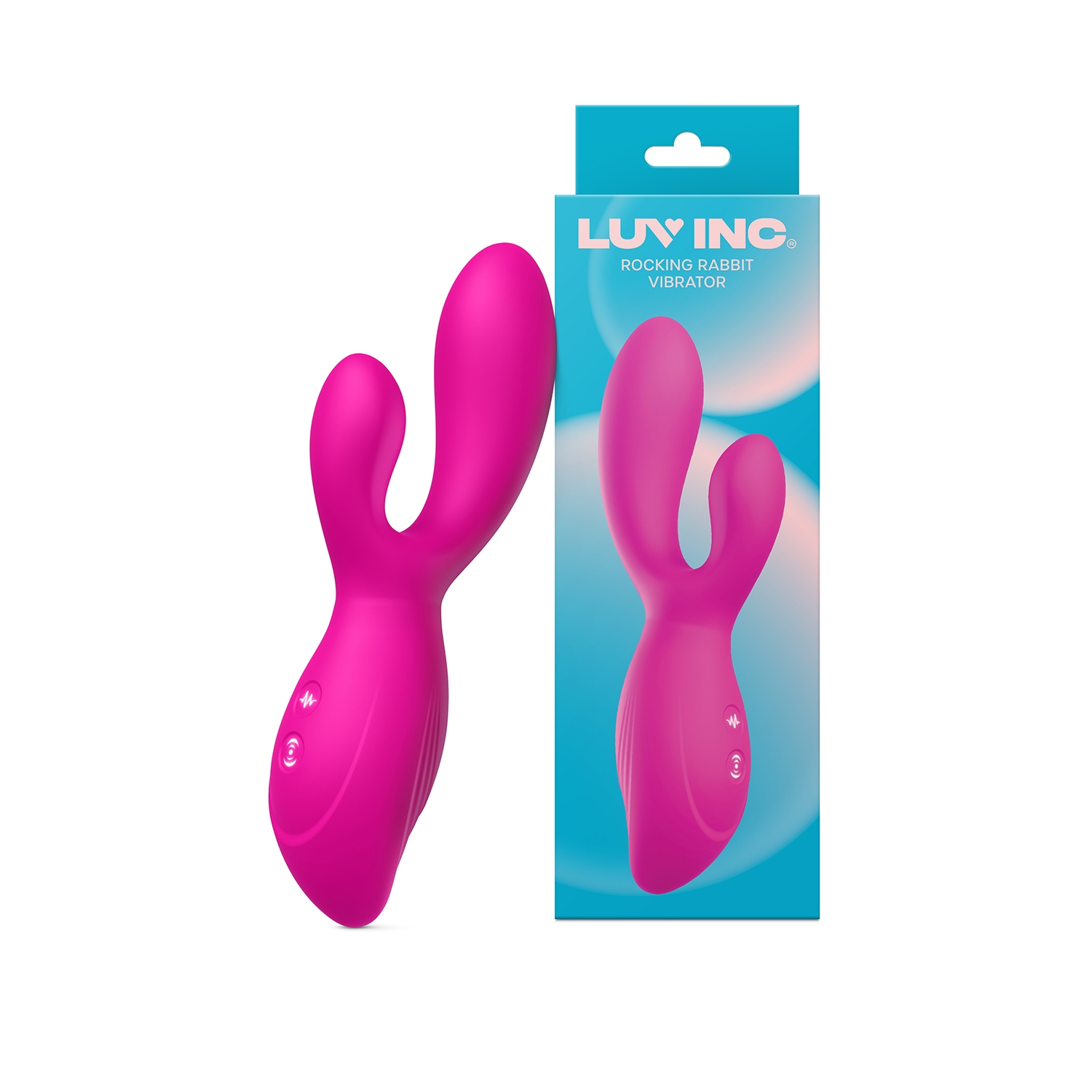 Product image of the Pink Luv Inc vibrator on clean background
