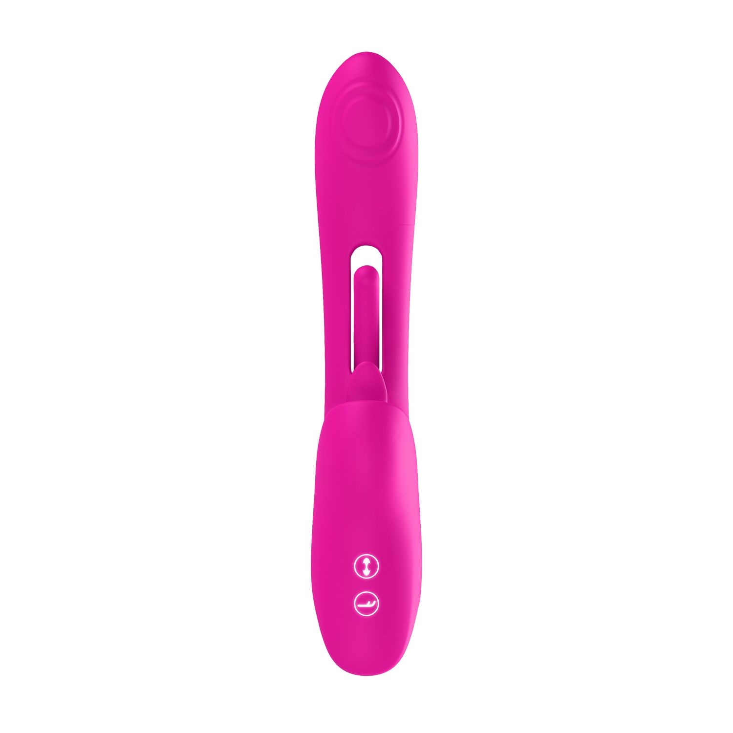 Close-up of the Pink Luv Inc vibrator for texture detail