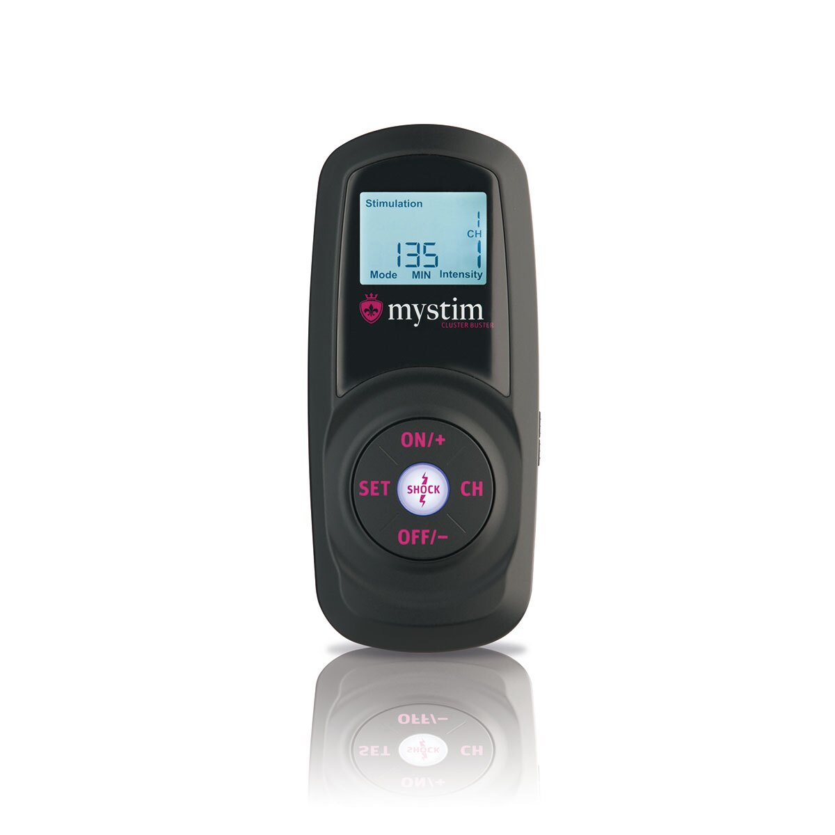 Product image of the  Mystim vibrator on clean background
