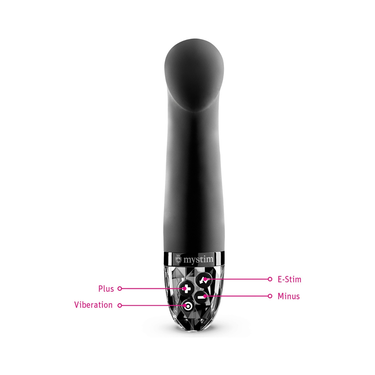 Product image of the  Mystim vibrator on clean background