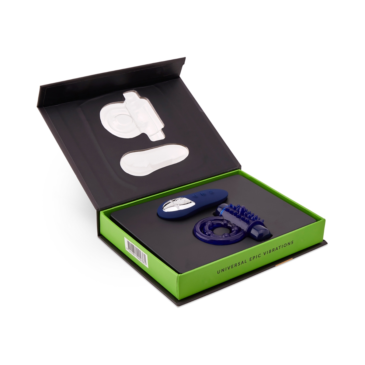 Close-up of the Blue Nu Sensuelle vibrator for texture detail