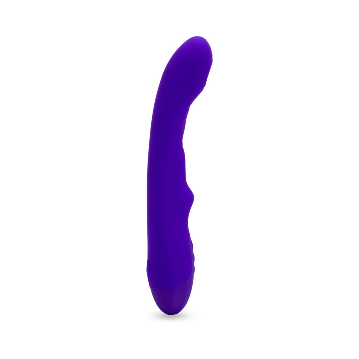 Purple Nu Sensuelle vibrator Vivi Double Tapping Deep shown in hand for scale
