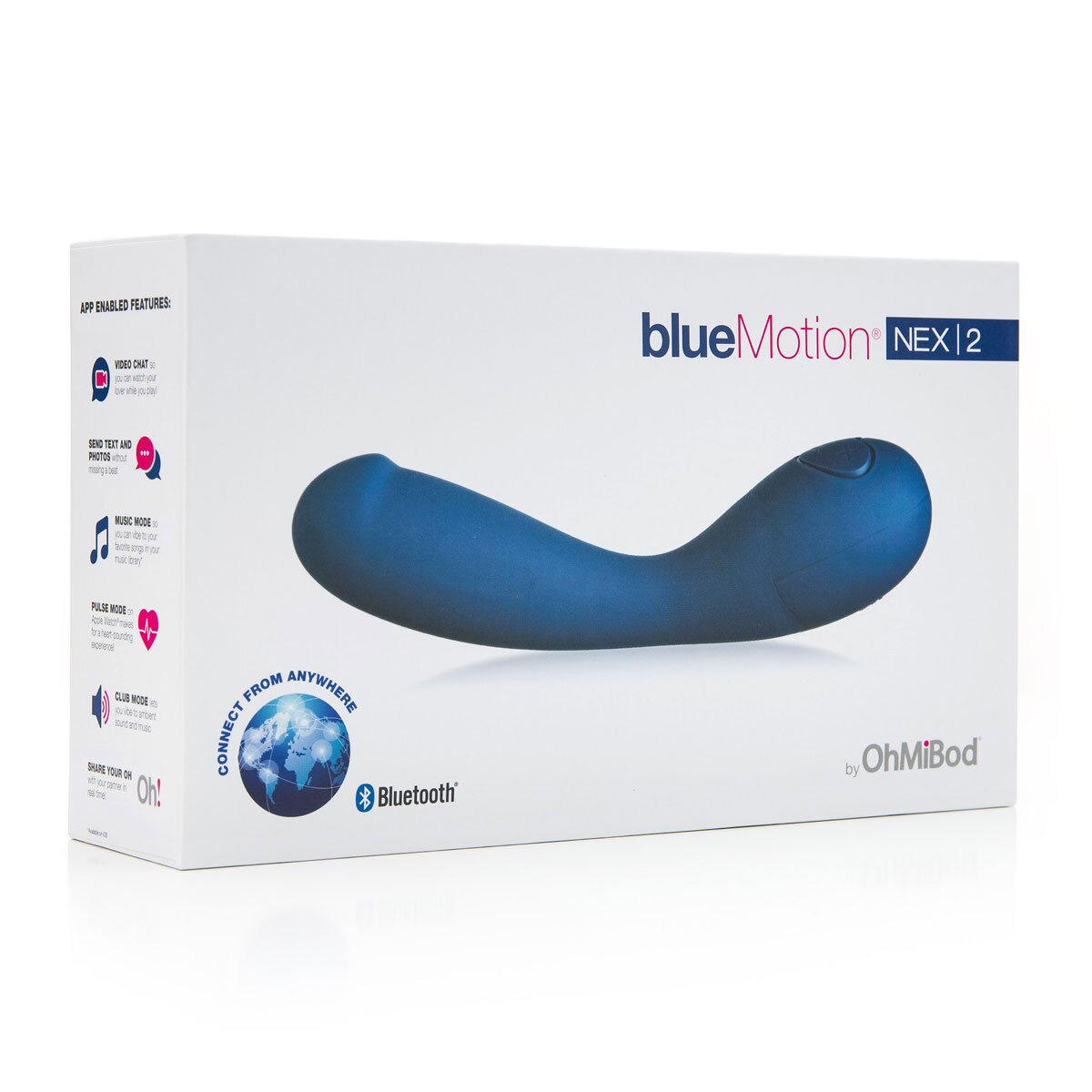 Product image of the  OhMiBod vibrator on clean background