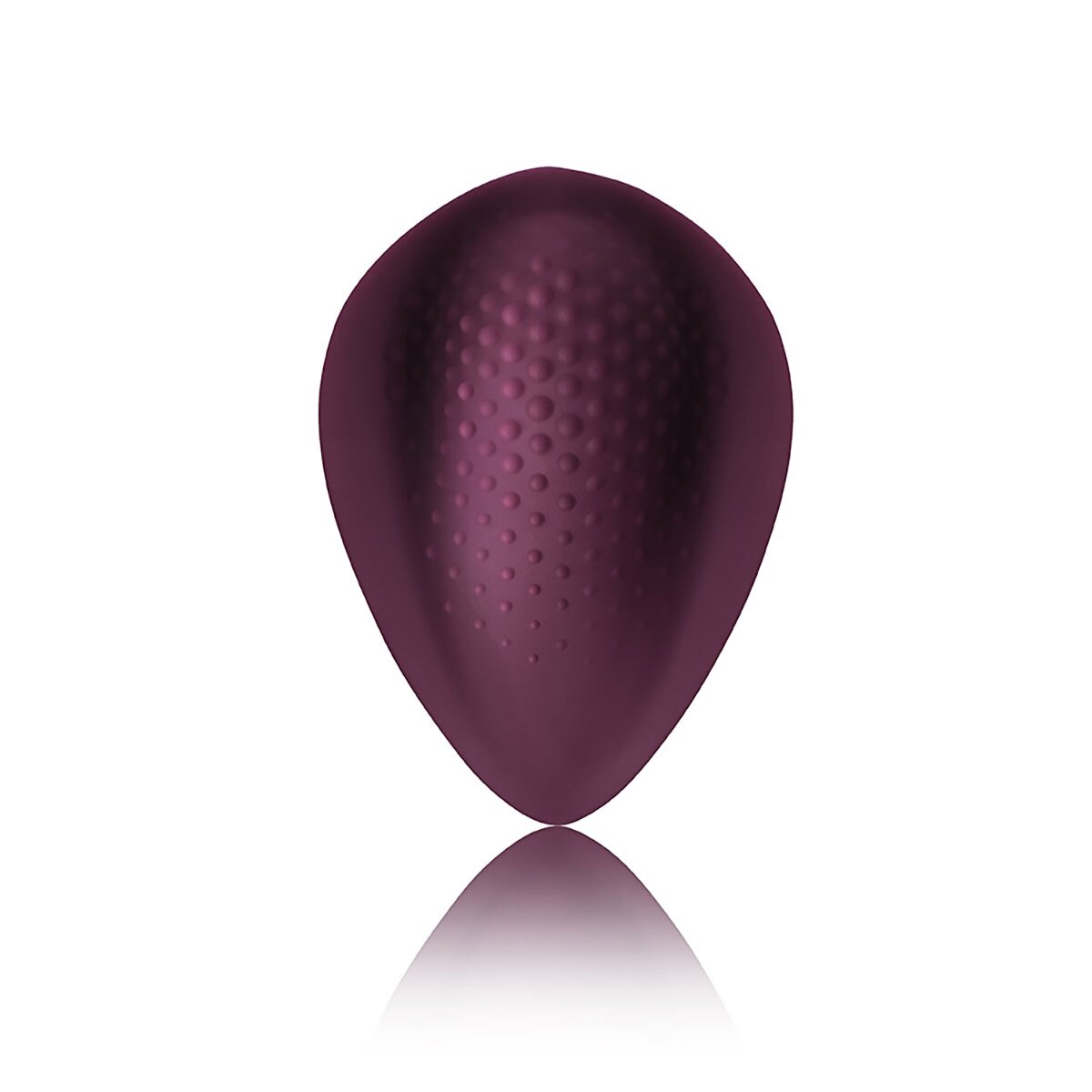 Angled view of the Burgundy Rocks Off vibrator designed for intimate use
