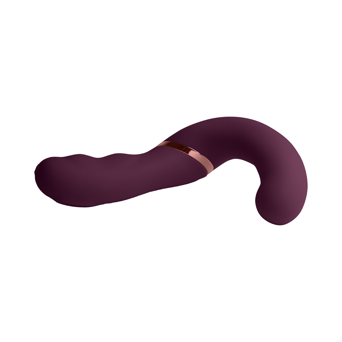 Waterproof design shown in the Burgundy Rocks Off vibrator