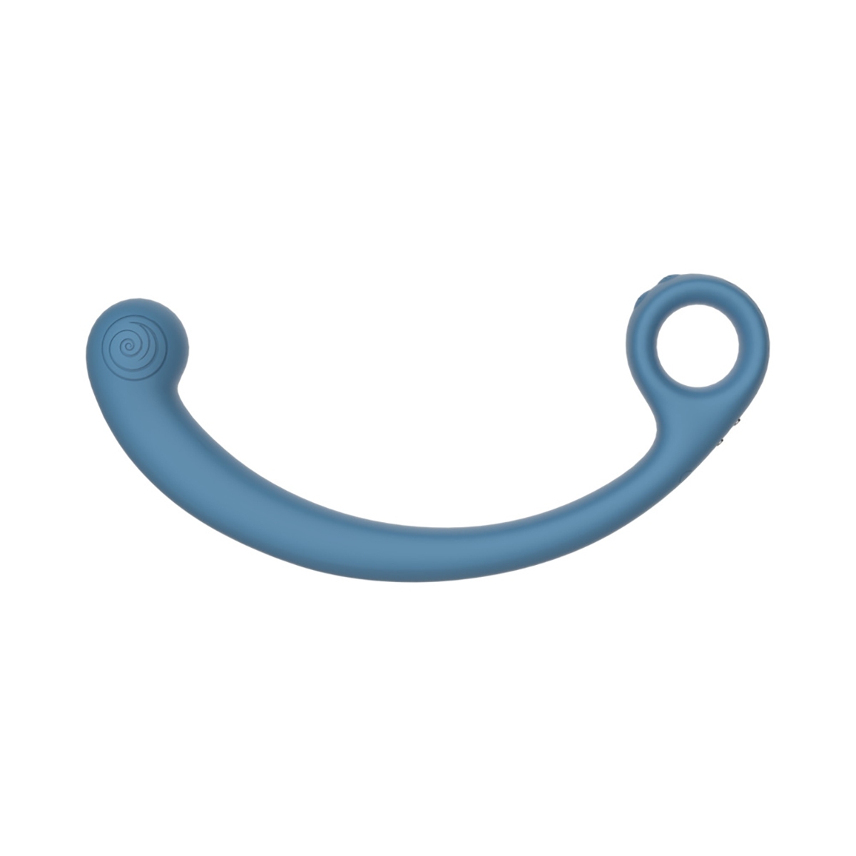 Blue Snail Vibe vibrator SVibe Snail AXI Spot Lagoon shown in hand for scale