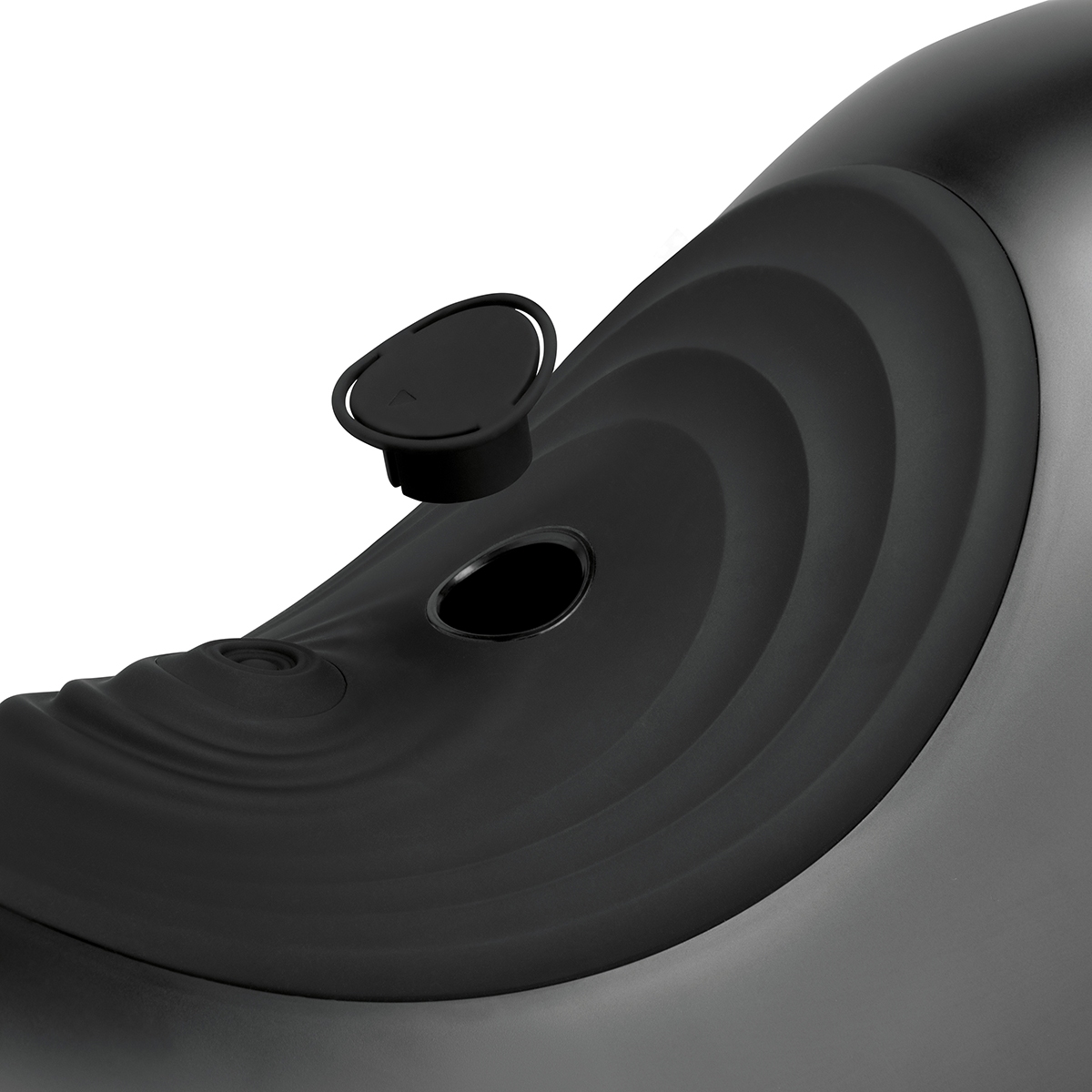 Angled view of the  Cowgirl vibrator designed for intimate use