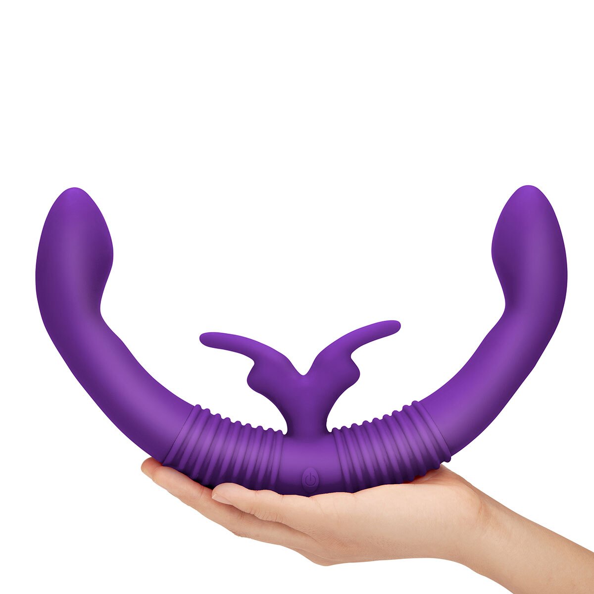 Charging setup for Purple Together Vibe vibrator including cable