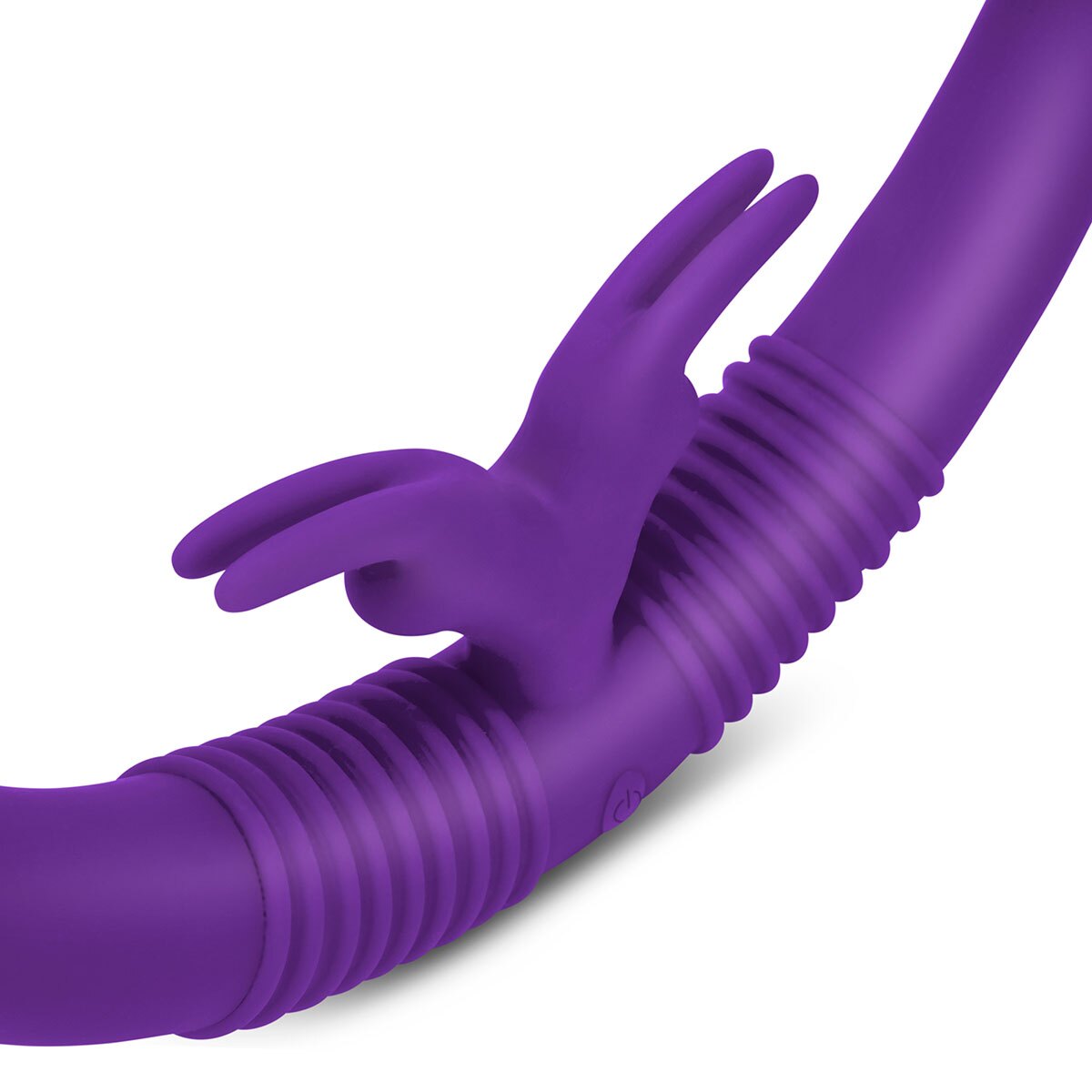 Angled view of the Purple Together Vibe vibrator designed for intimate use