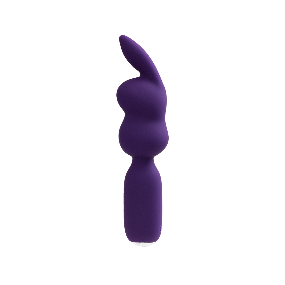 Angled view of the Purple VeDO vibrator designed for intimate use