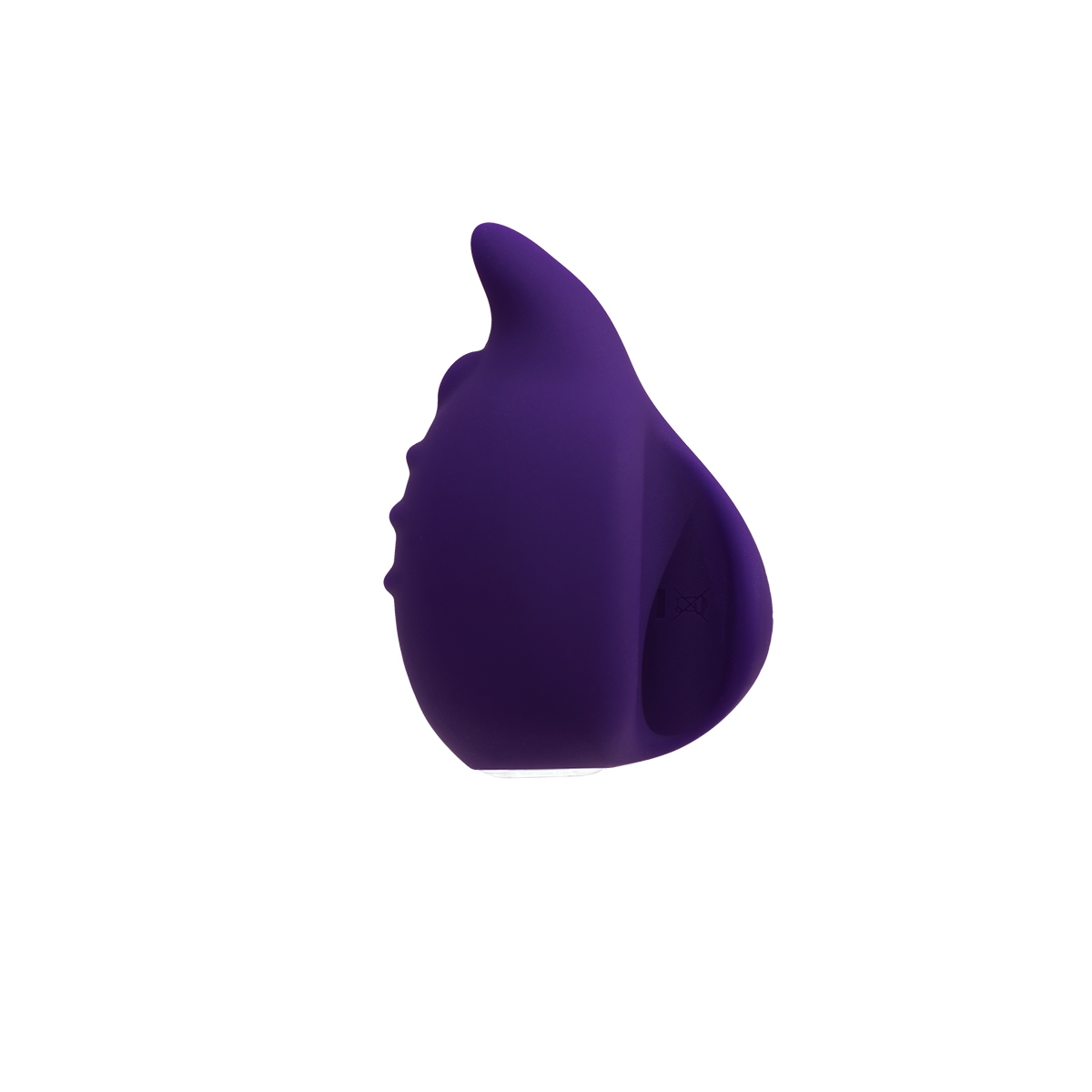 Angled view of the Purple VeDO vibrator designed for intimate use