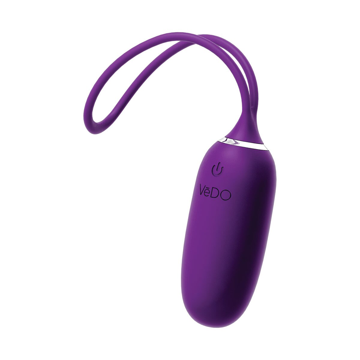 Angled view of the Purple VeDO vibrator designed for intimate use