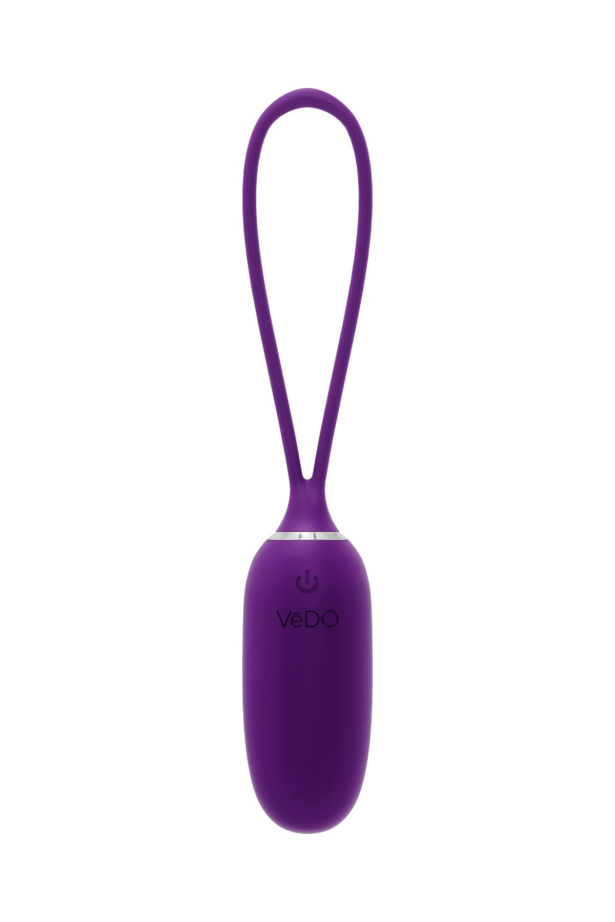 Purple VeDO vibrator Kiwi shown in hand for scale
