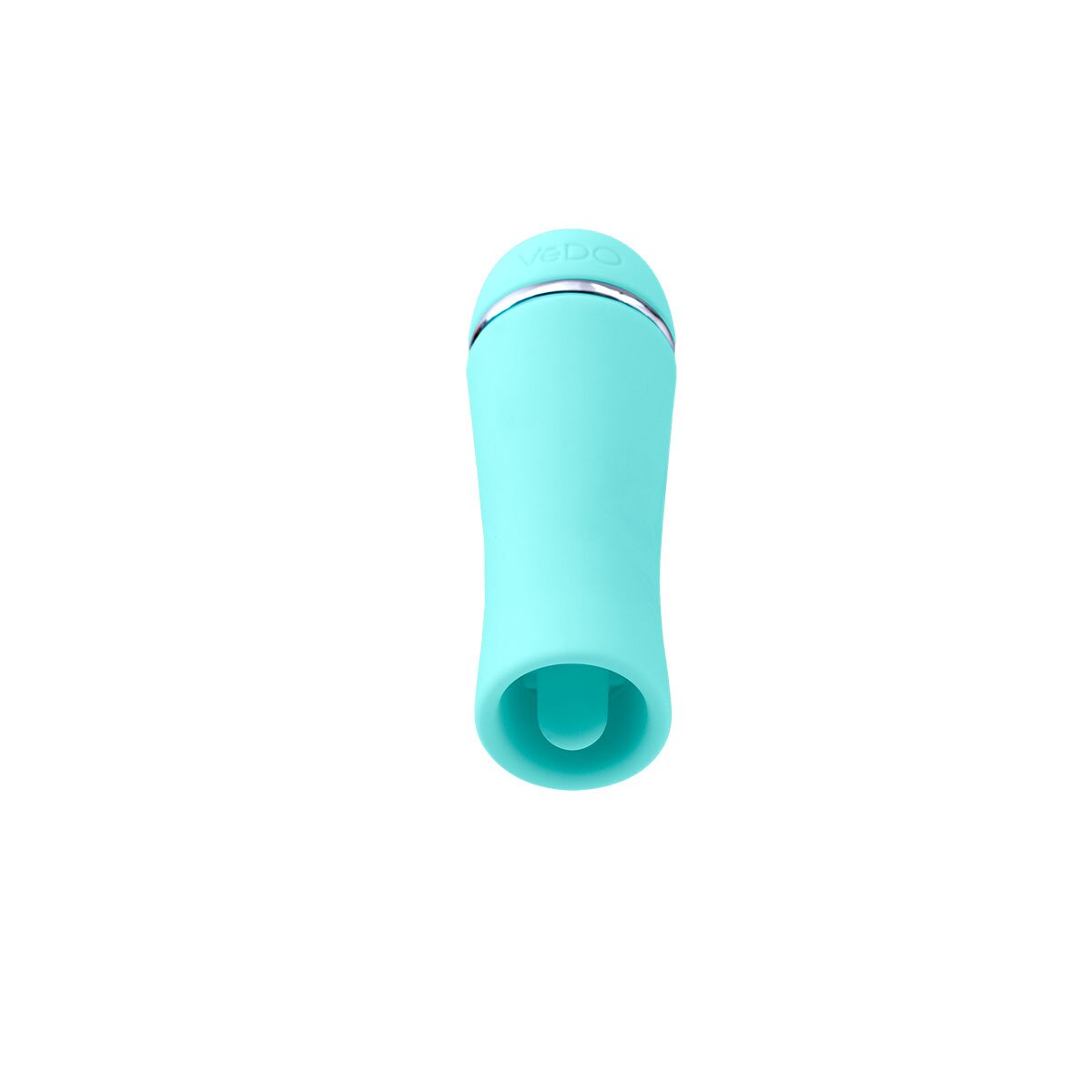Close-up of the Turquoise VeDO vibrator for texture detail