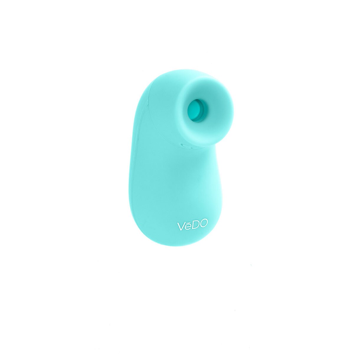 Turquoise VeDO vibrator Nami Sonic shown in hand for scale