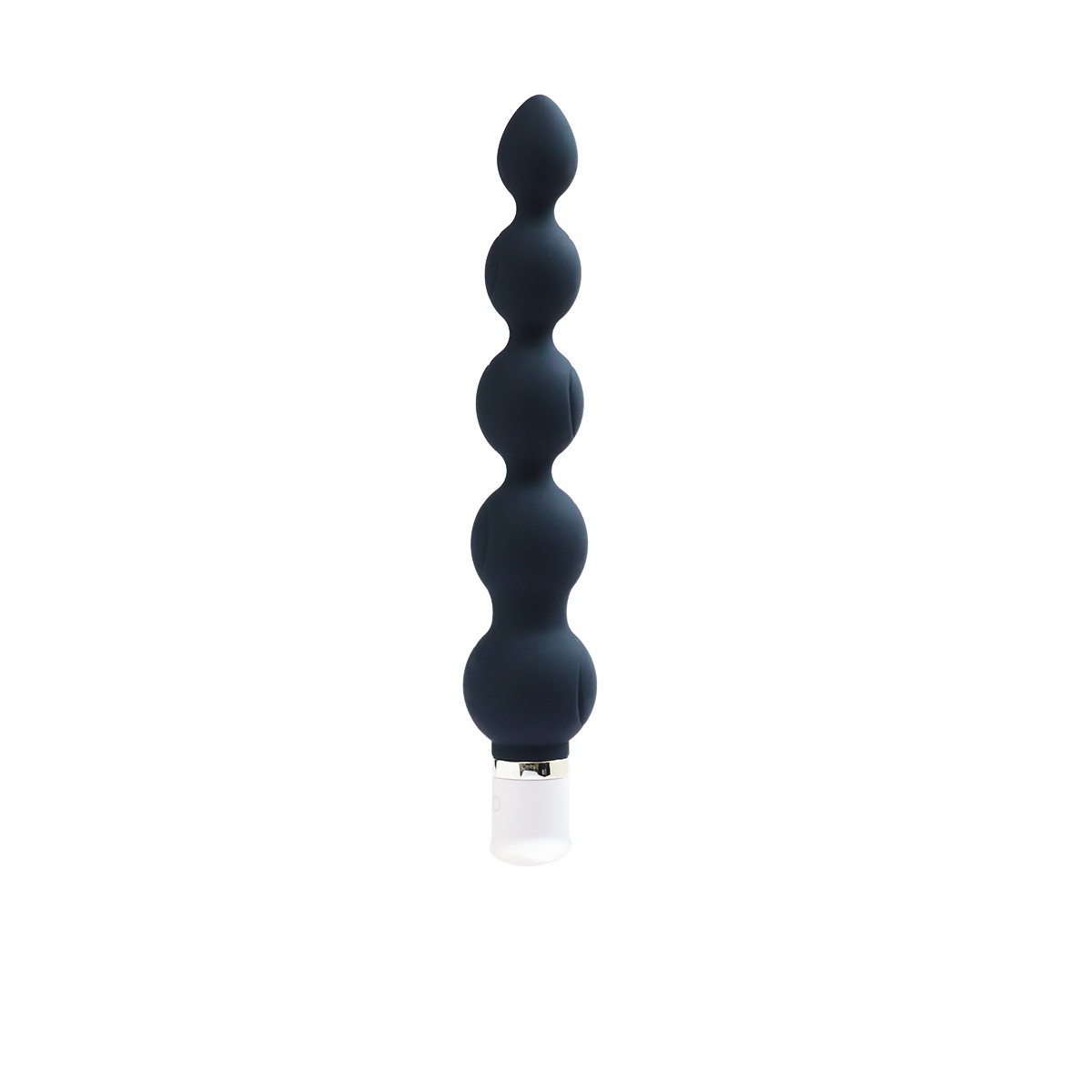 Angled view of the Black VeDO vibrator designed for intimate use