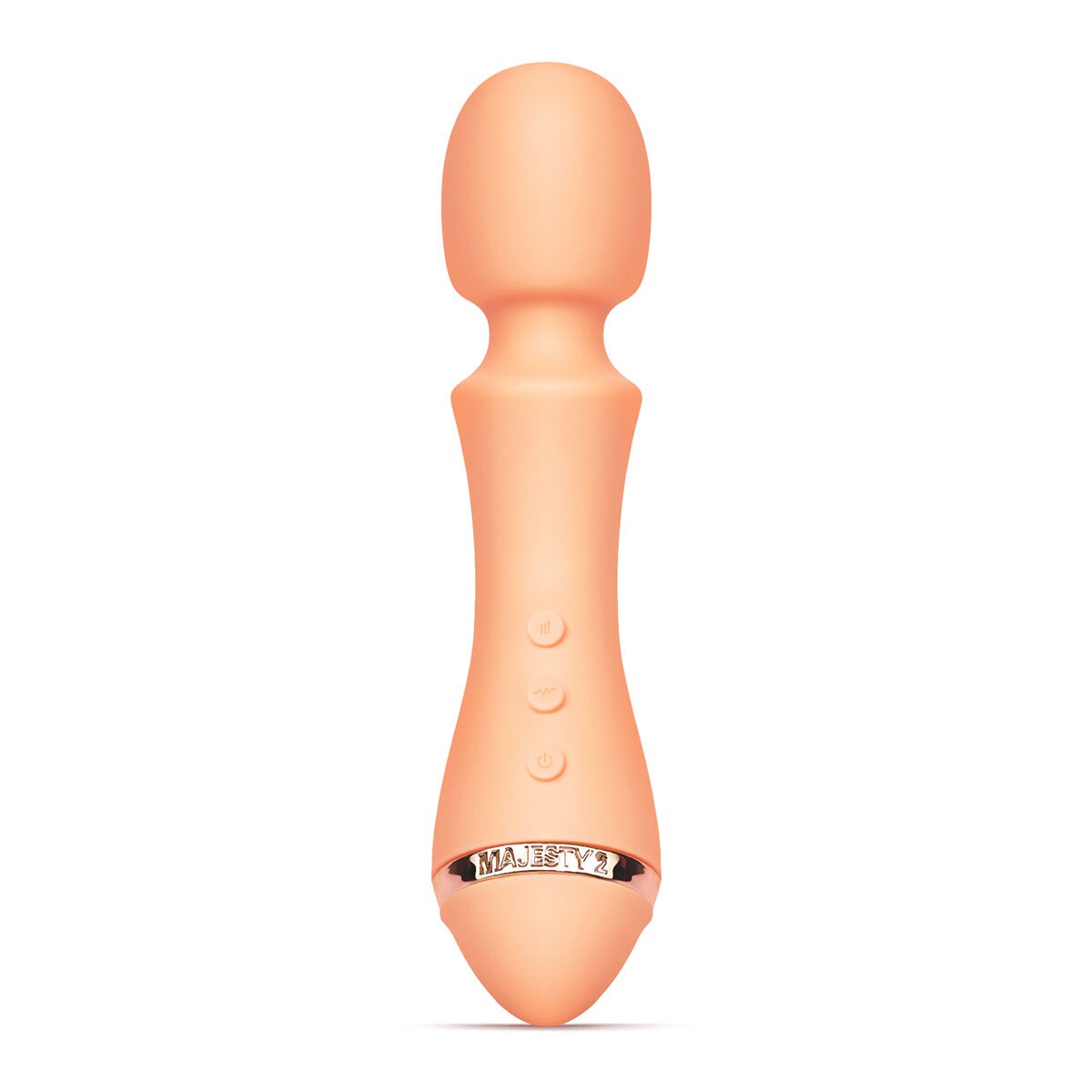 VUSH vibrator Majesty 2 shown in hand for scale