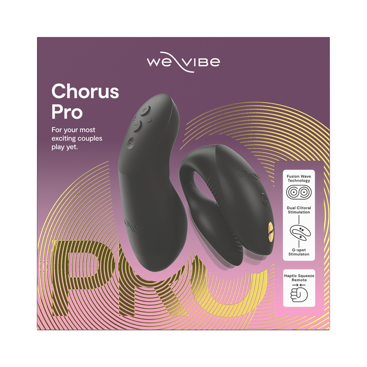 Close-up of the Black We-Vibe vibrator for texture detail