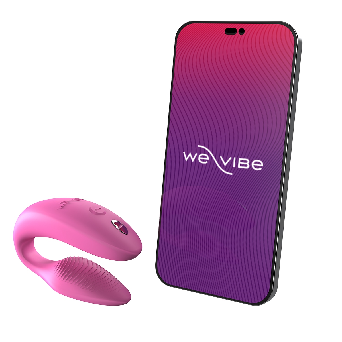 Charging setup for Pink We-Vibe vibrator including cable