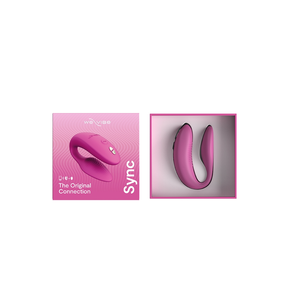 Close-up of the Pink We-Vibe vibrator for texture detail