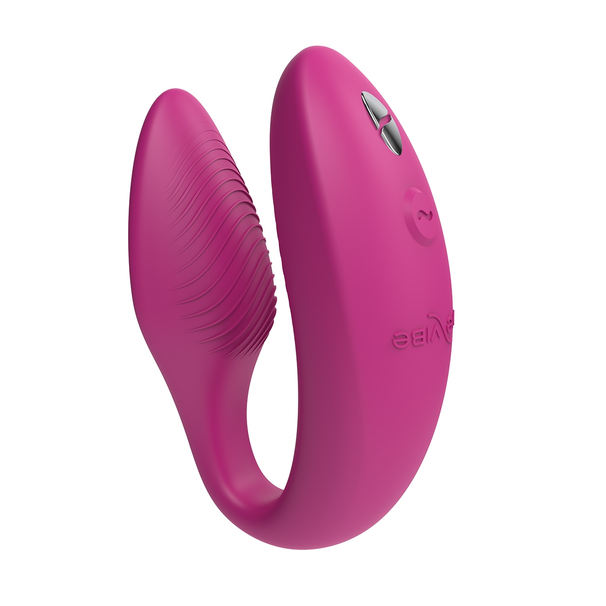 Fully assembled Pink We-Vibe vibrator with smooth exterior