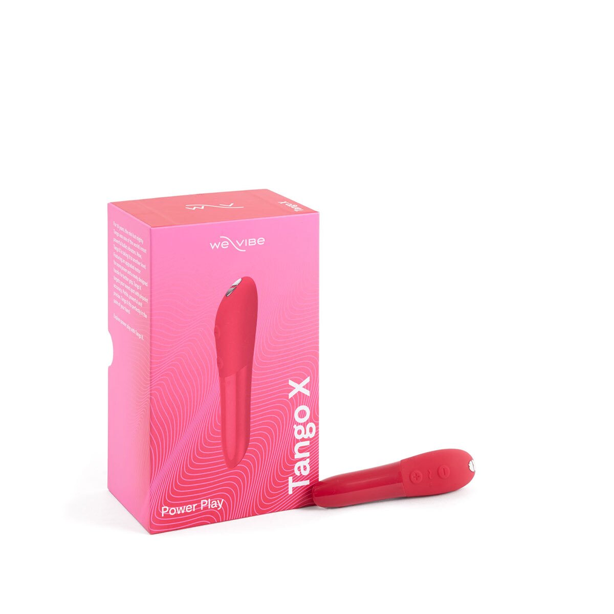 Close-up of the Red We-Vibe vibrator for texture detail