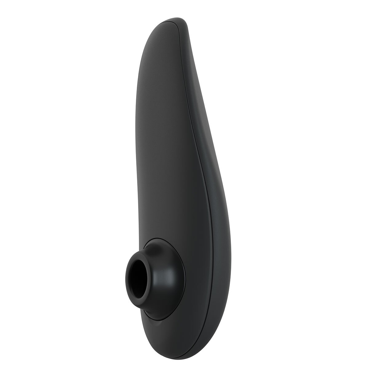 Fully assembled Black Womanizer vibrator with smooth exterior