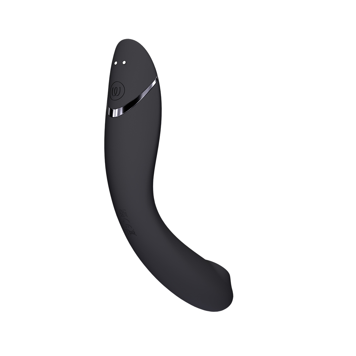 Angled view of the  Womanizer vibrator designed for intimate use