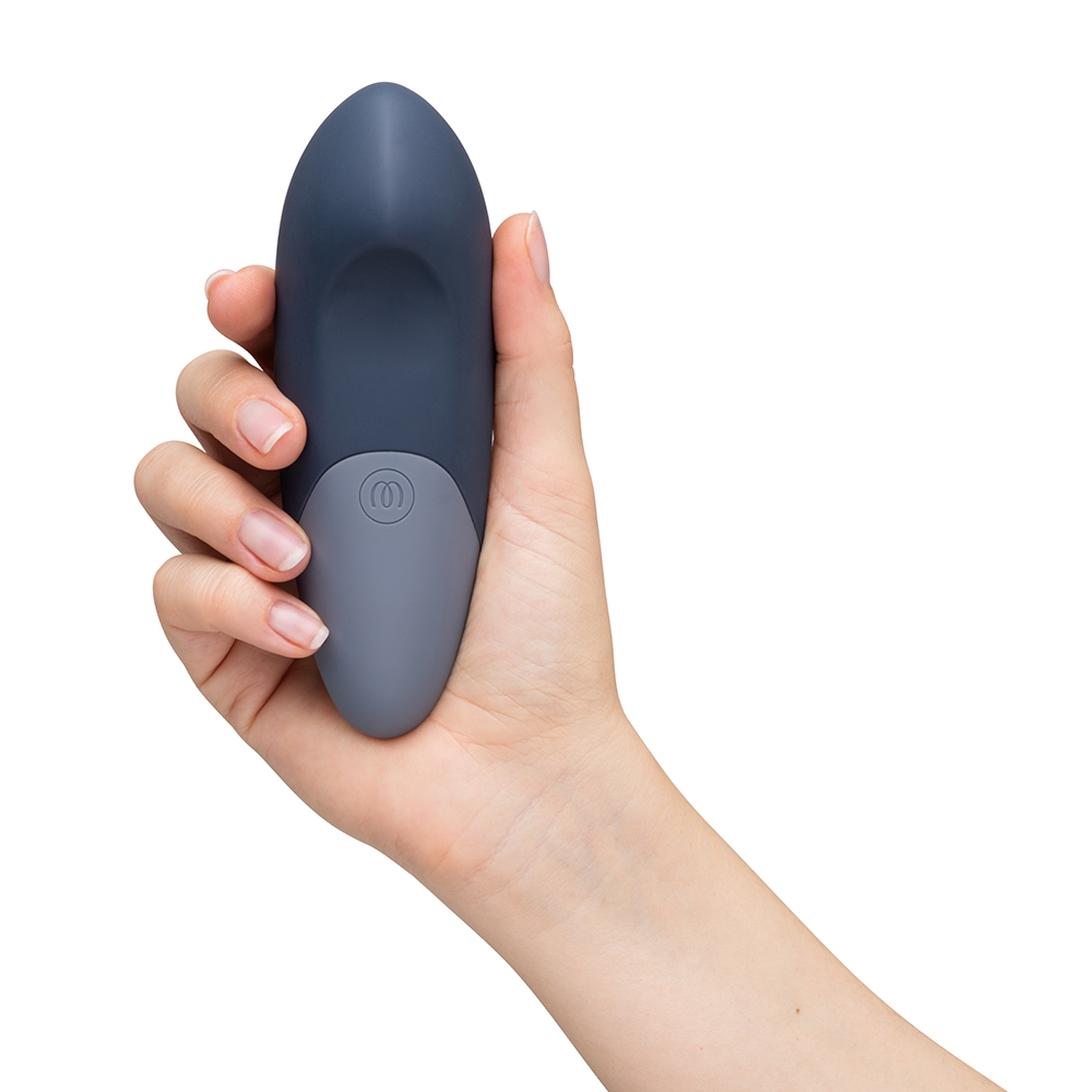 Product image of the Dark Blue Womanizer vibrator on clean background