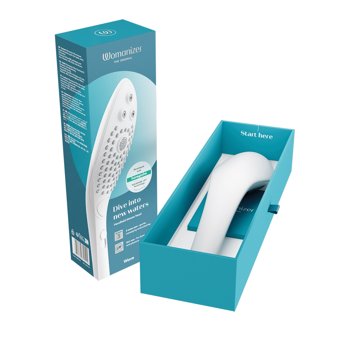Product image of the White Womanizer vibrator on clean background