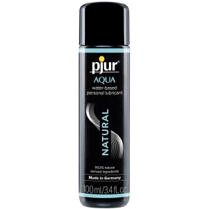 Bottle of 100 ml Water Based Lube Pjur showing clean, lightweight formula