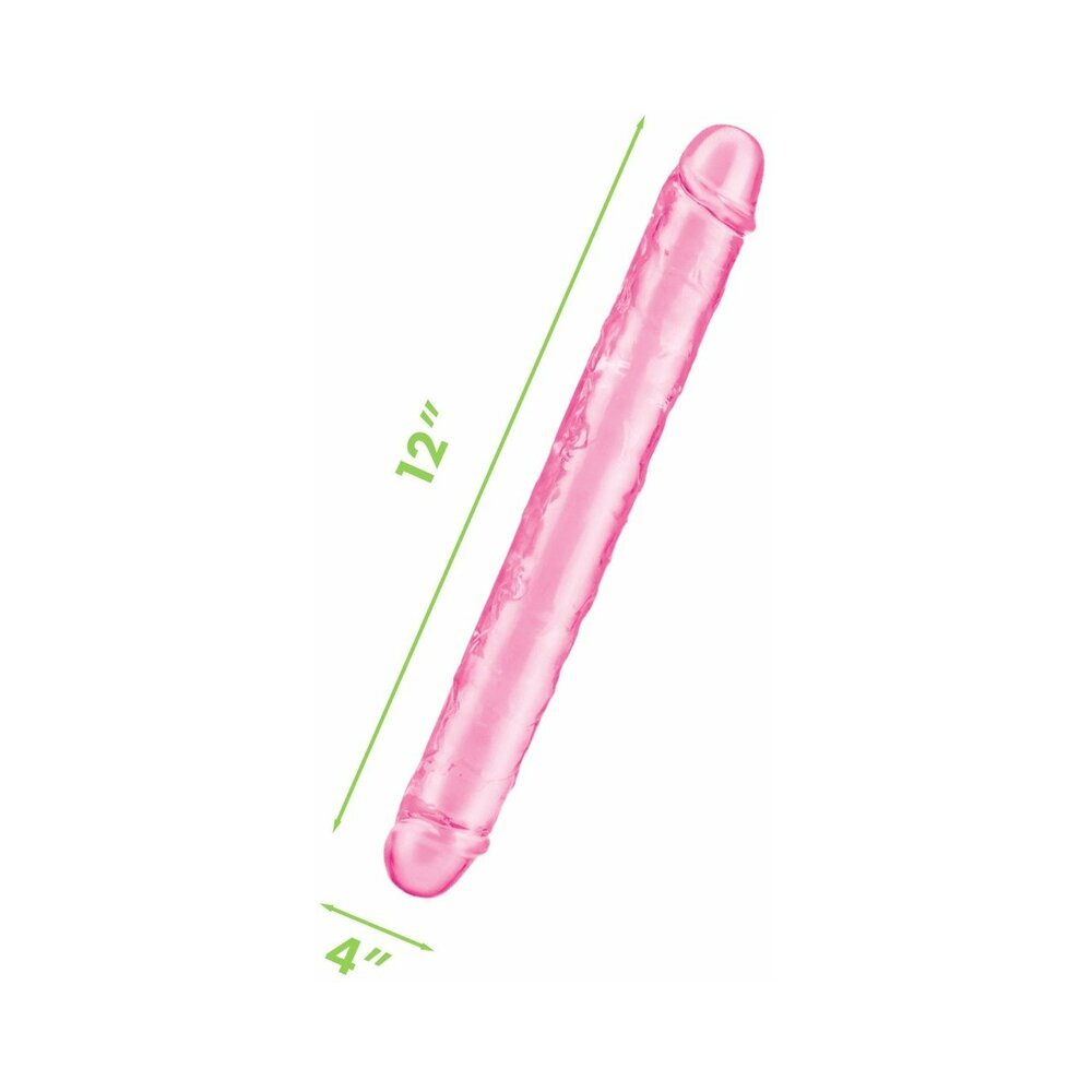 12 inch Dildo by Me You Us in Light Pink shown for pegging Her or Him