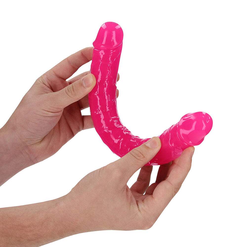 12 inch Dildo from Shots in Hot Pink Magenta Fuchsia designed for anal sex with Her or Him