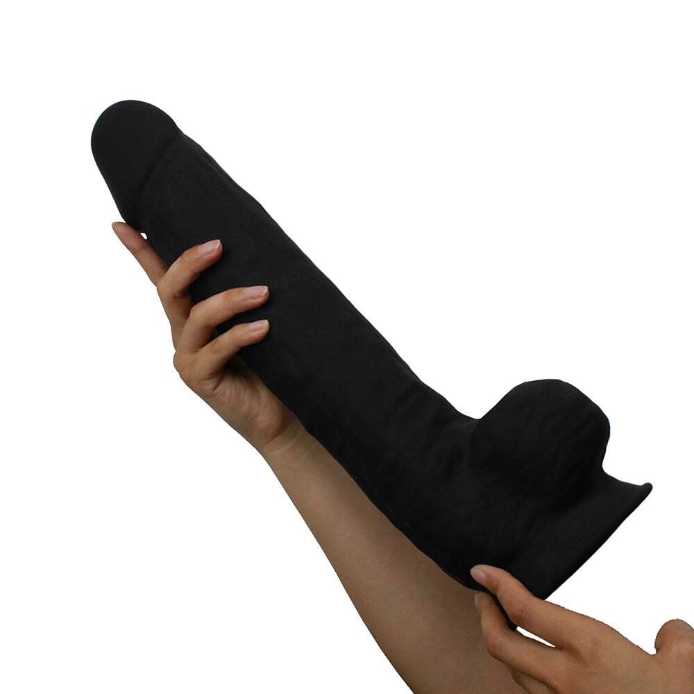 15 inch Dildo from Doc Johnson in Black pictured for anal pleasure for Her or Him