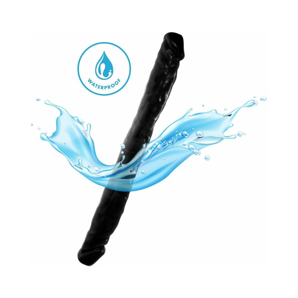 18 inch Dildo by Me You Us in Black shown for pegging Her or Him