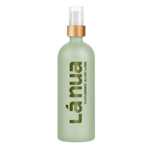 Bottle of 200 ml Water Based Lube La Nua showing clean, lightweight formula