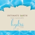 Bottle of 3 ml. Vegan Lube Intimate Earth showing plant-powered formula