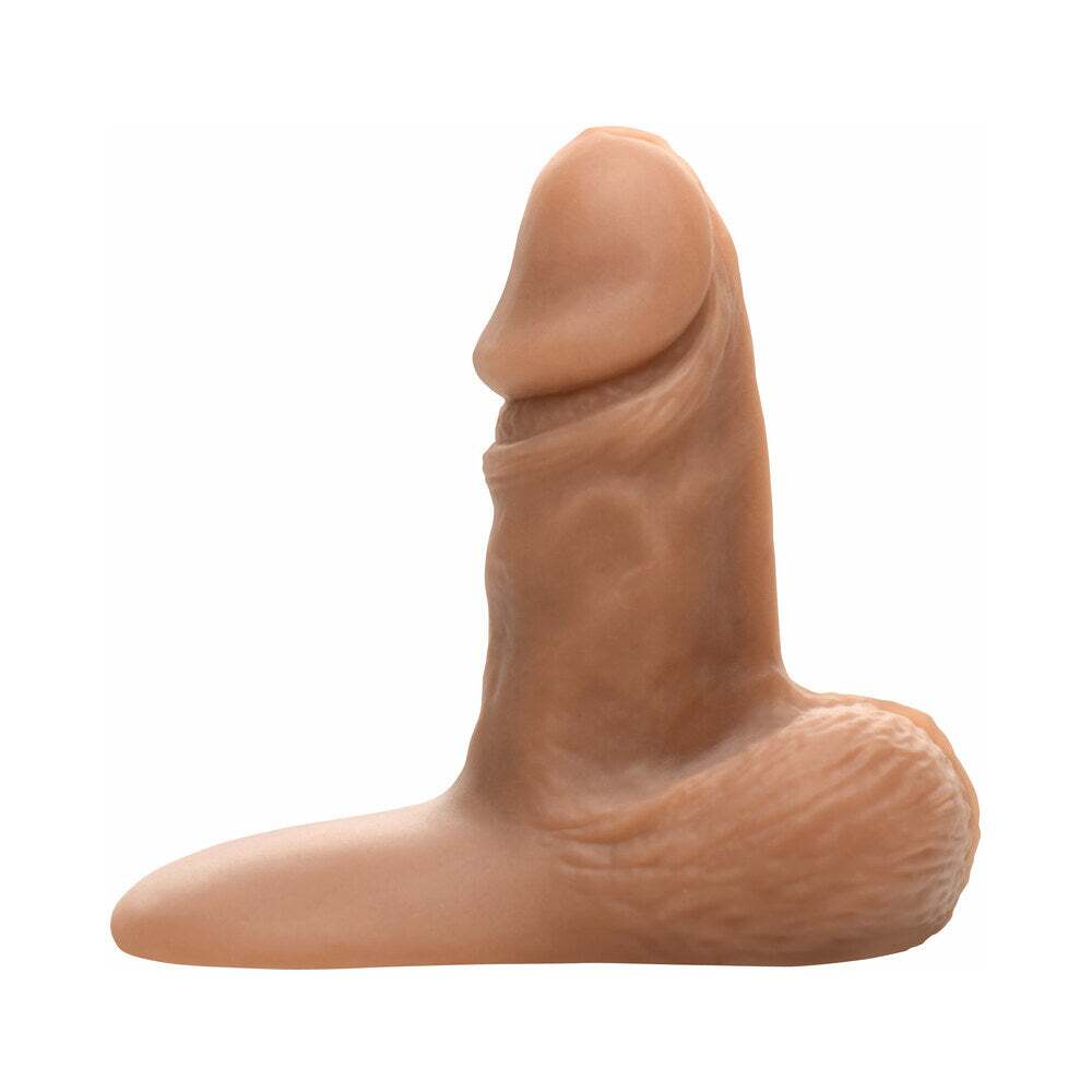 3.6 inch Dildo by XR Brands in  shown for pegging Her or Him