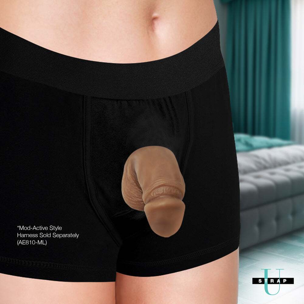 3.6 inch Dildo by XR Brands in  displayed for pegging Him or Her