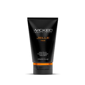 4 oz Water Based Lube Wicked Sensual Care Wicked Aqua Jelle Heat