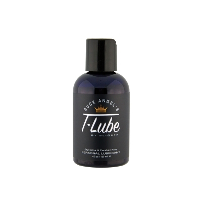 Bottle of 4.2 oz Vegan Lube Sliquid showing plant-powered formula